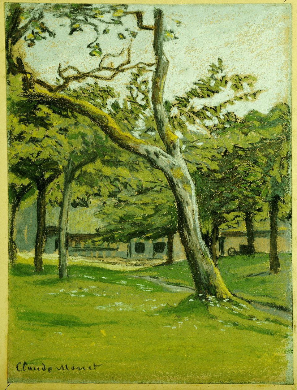 Normandia farm a fák alatt alkotó: Claude Monet
