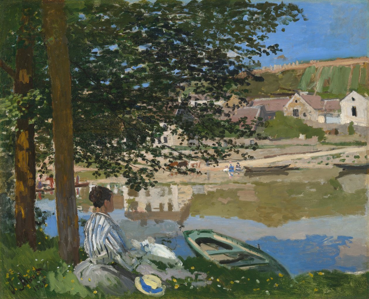 A Szajna partján, Bennecourt alkotó: Claude Monet