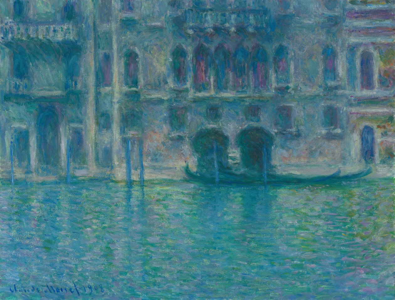 Palazzo da Mula, Velence, 1908. alkotó: Claude Monet