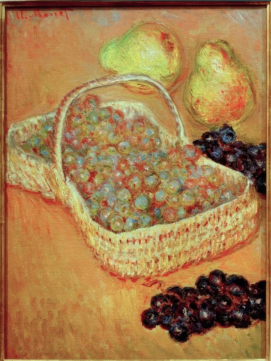Panier de Raisins et Poires (kosár szőlővel és körtével alkotó: Claude Monet
