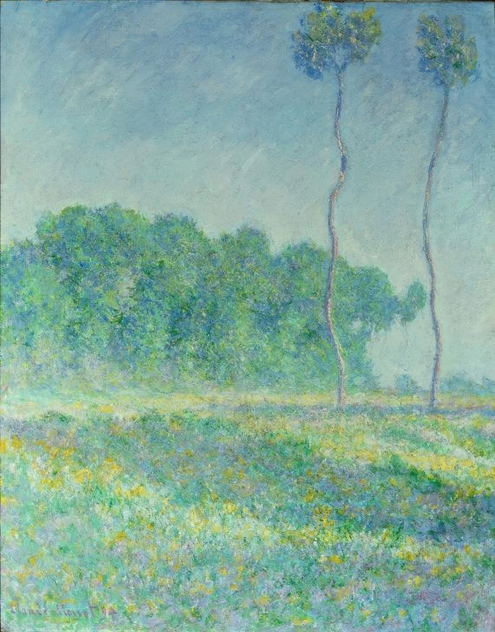 Tavaszi táj alkotó: Claude Monet