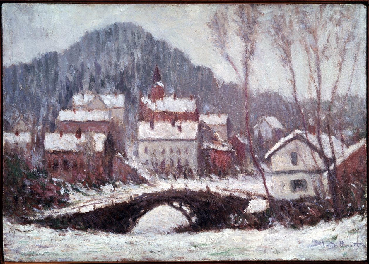 Téli táj. Claude Monet festménye (1840-1926) alkotó: Claude Monet