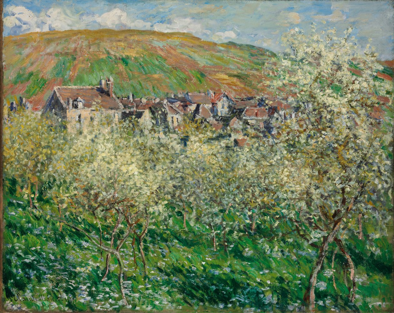Virágzó szilvafák alkotó: Claude Monet