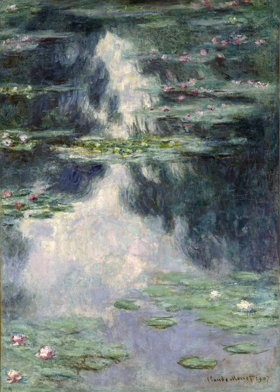 Tavirózsa tó, 1907 alkotó: Claude Monet