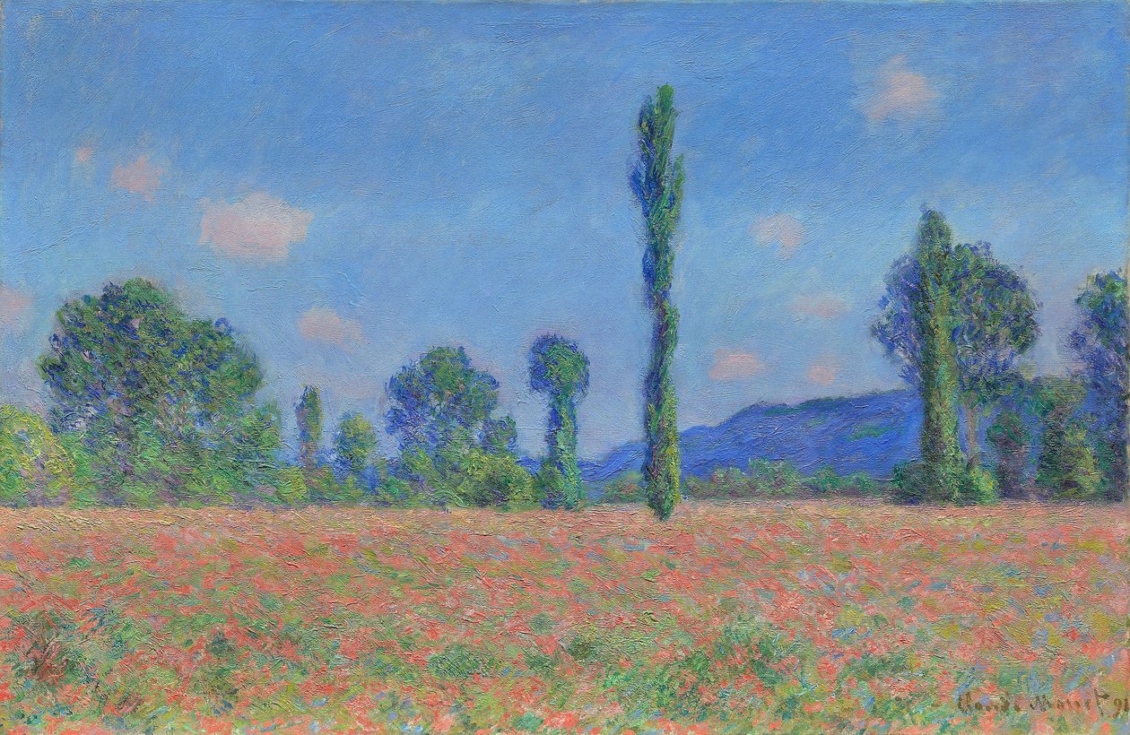 Pipacsmező (Giverny) alkotó: Claude Monet