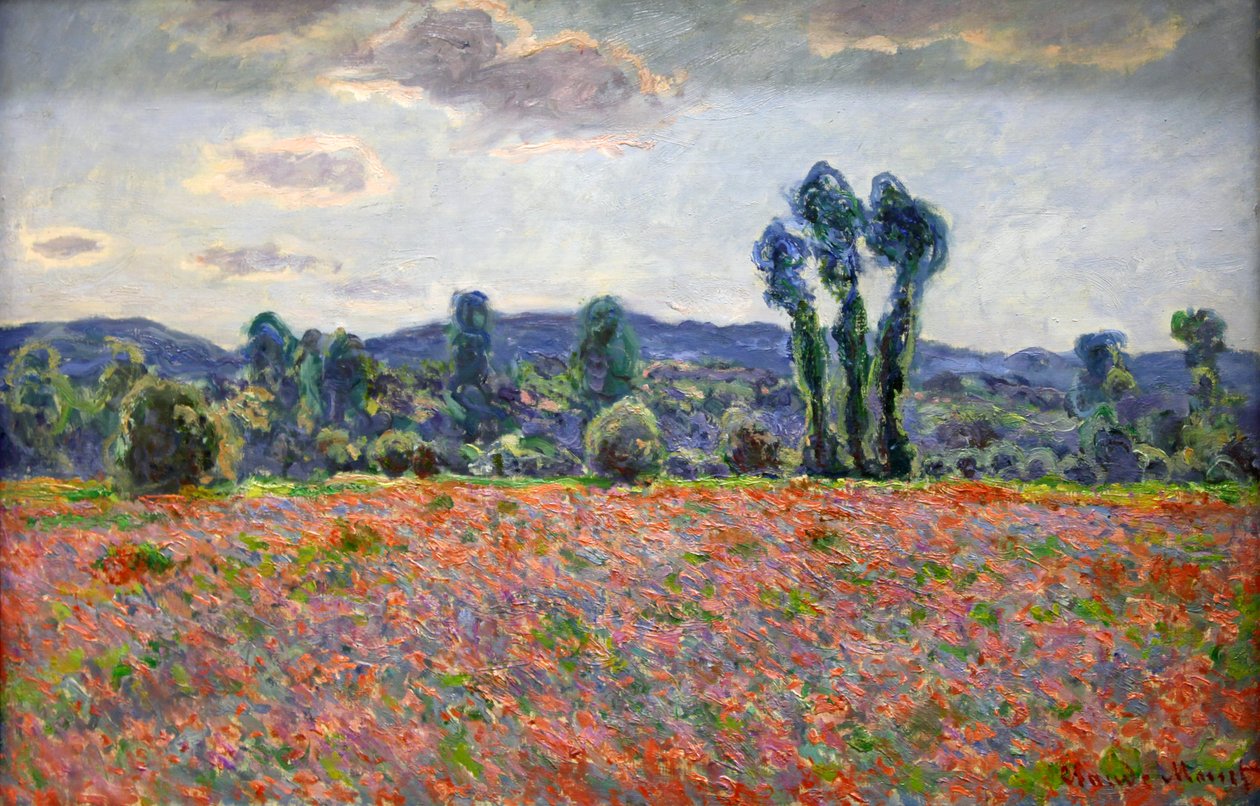 "Mákmező", 1887 alkotó: Claude Monet