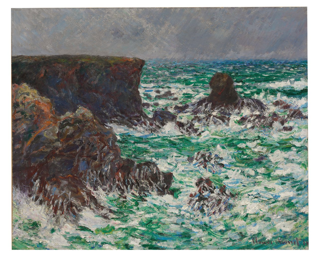 Port Cotton: Az oroszlán, 1886 alkotó: Claude Monet