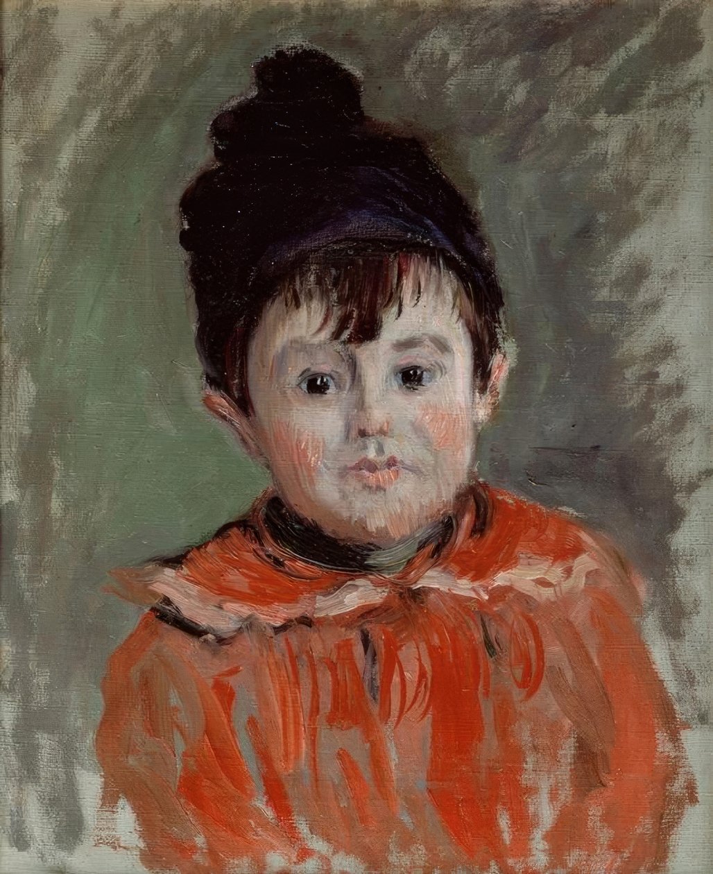 Michel portréja kalapban pomponnal alkotó: Claude Monet