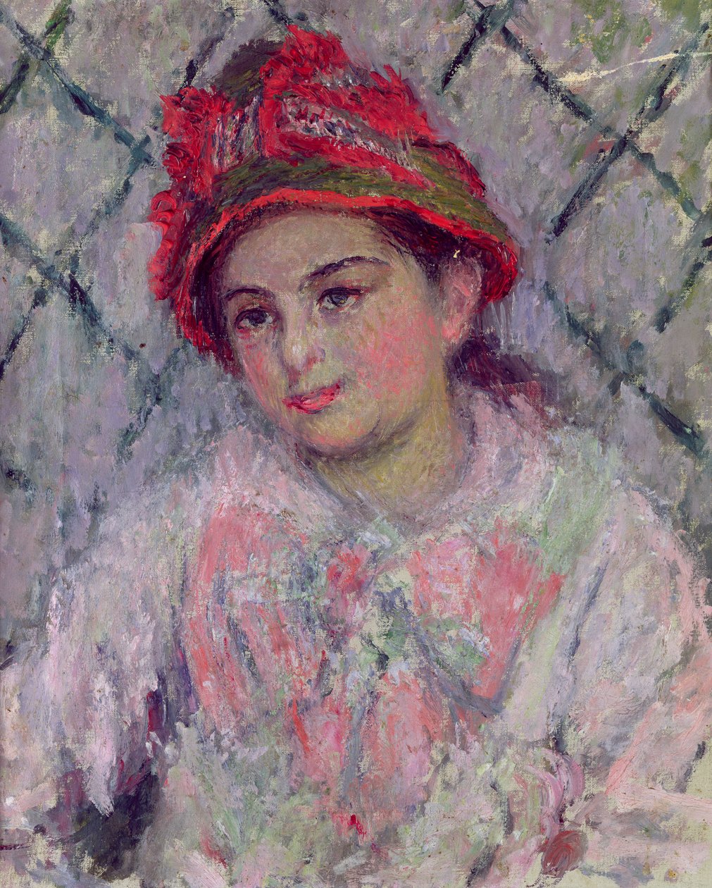 Blanche Hoschede (1864-1947) fiatal lány portréja, 1880 körül alkotó: Claude Monet