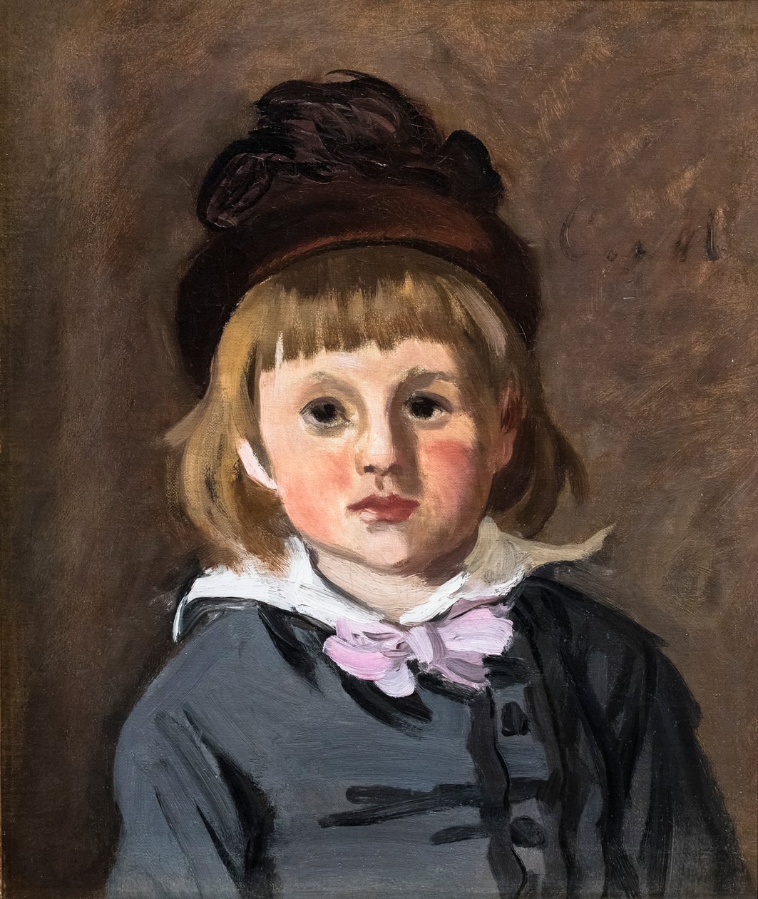 Jean Monet portréja pomponos kalapban alkotó: Claude Monet