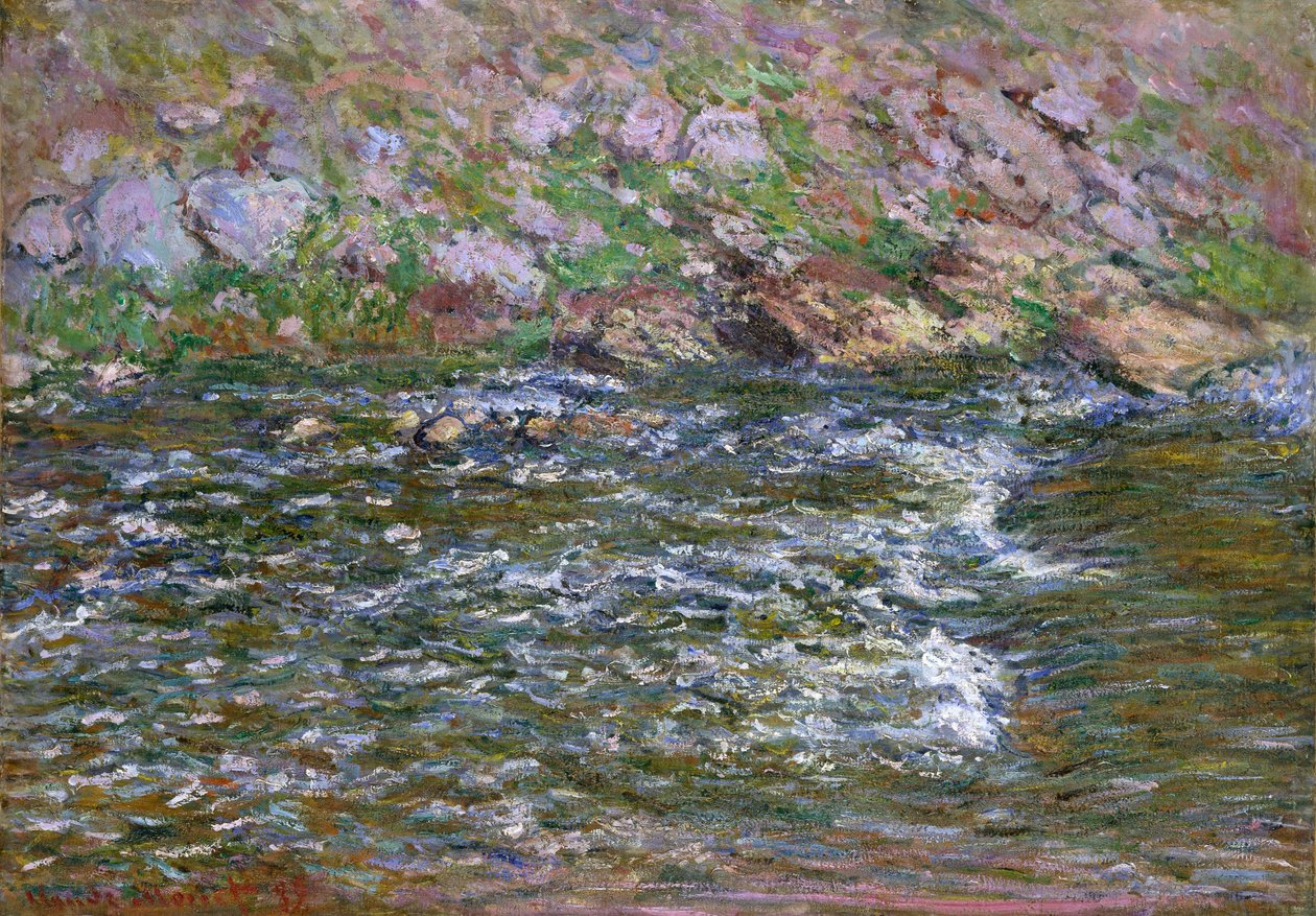 Rapids on the Petite Creuse, Fresselines, 1889 alkotó: Claude Monet