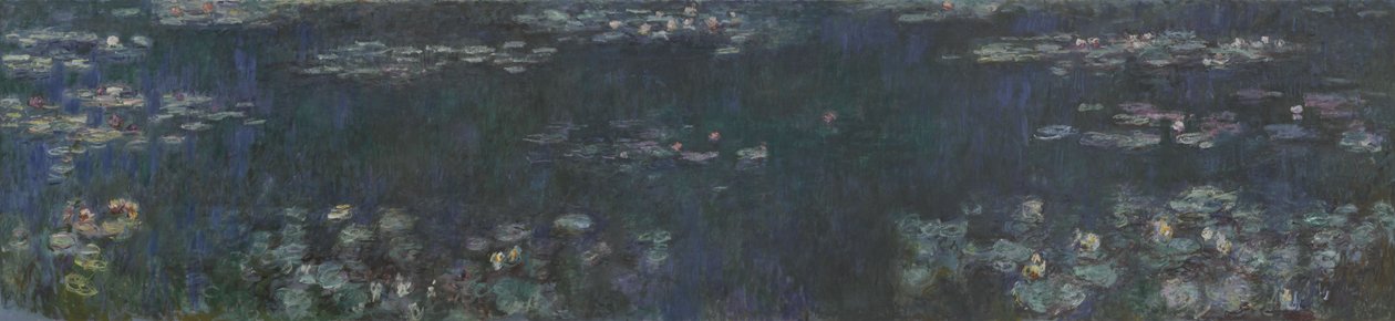 Zöld tükröződések alkotó: Claude Monet