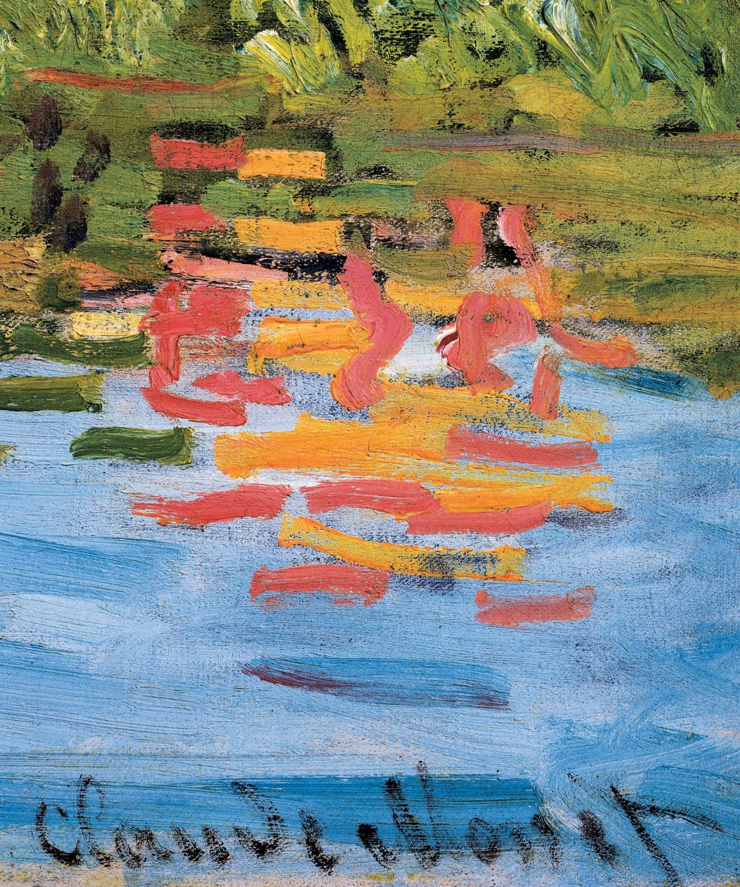 Regatta Argenteuilban, részlet, 1872 körül (olaj, vászon) alkotó: Claude Monet