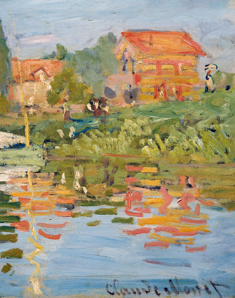 Regatták Argenteuilban, 1872 körül (olaj, vászon) (részlet) alkotó: Claude Monet
