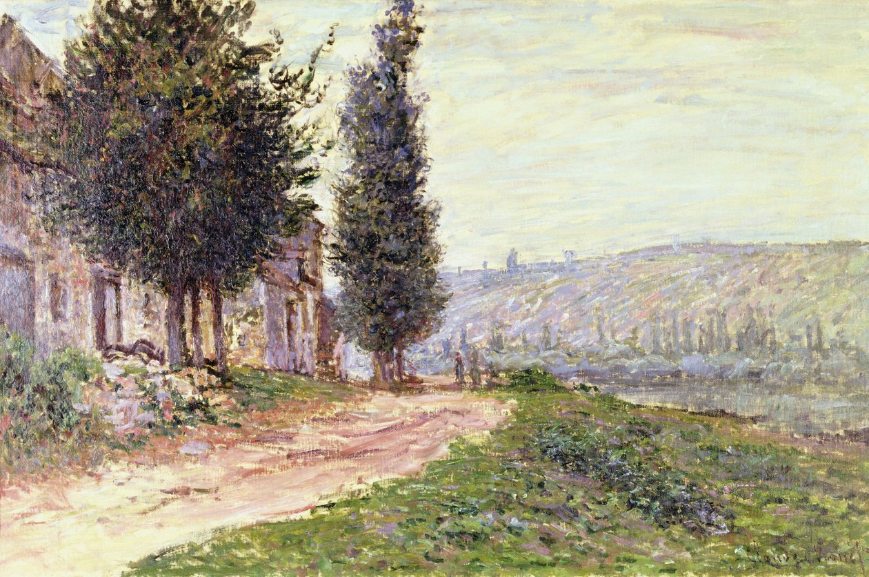 Folyópart Lavacourtban, 1879 alkotó: Claude Monet