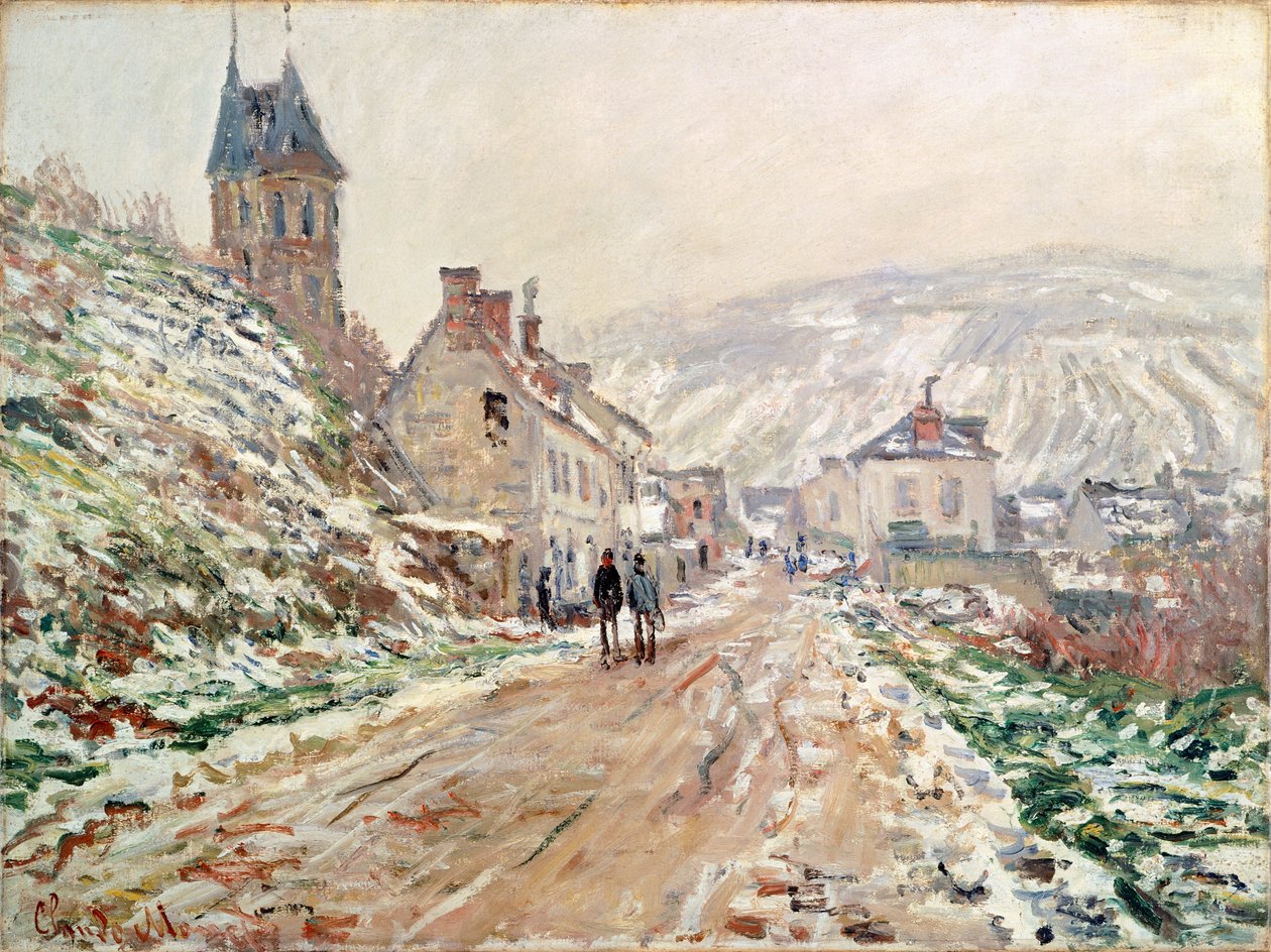 Út Vetheuilben télen, Claude Monet (1840-1926) alkotó: Claude Monet