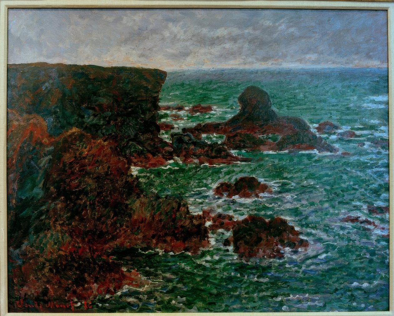 Oroszlánszikla, Belle-Ile-en-Mer (Der Löwenfelsen. Belle-Il alkotó: Claude Monet