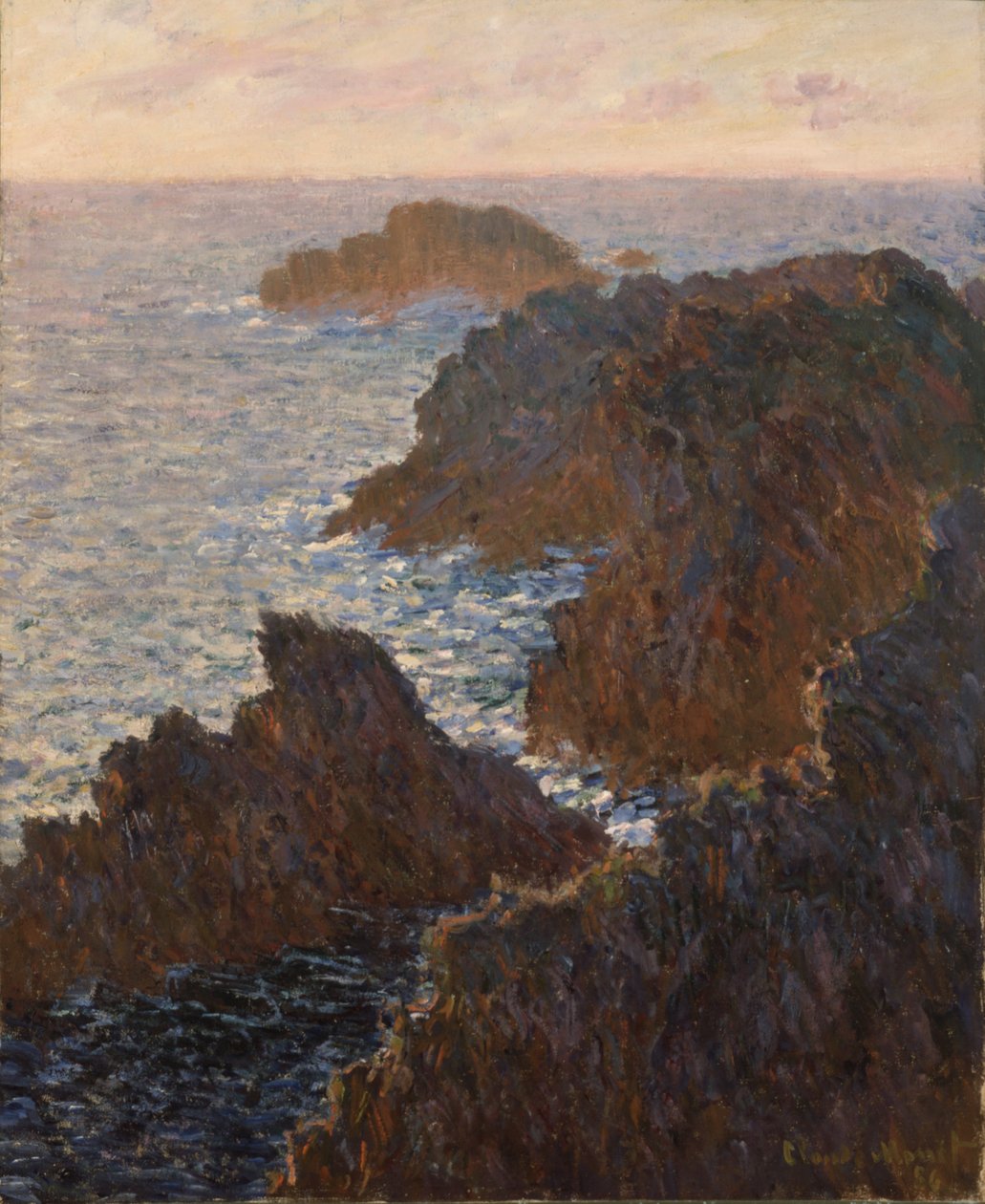 Sziklák Belle-Isle-nél, Port-Domois-ban alkotó: Claude Monet