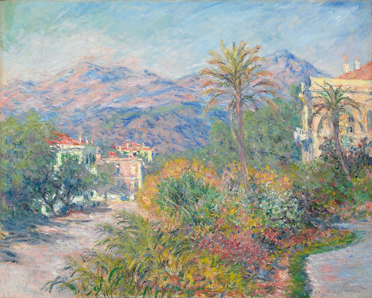 Római út Bordigheránál; Római út Bordigherában, 1884 alkotó: Claude Monet