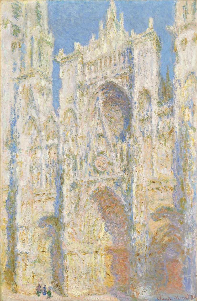 Rouen-i katedrális, nyugati homlokzat, napfény alkotó: Claude Monet