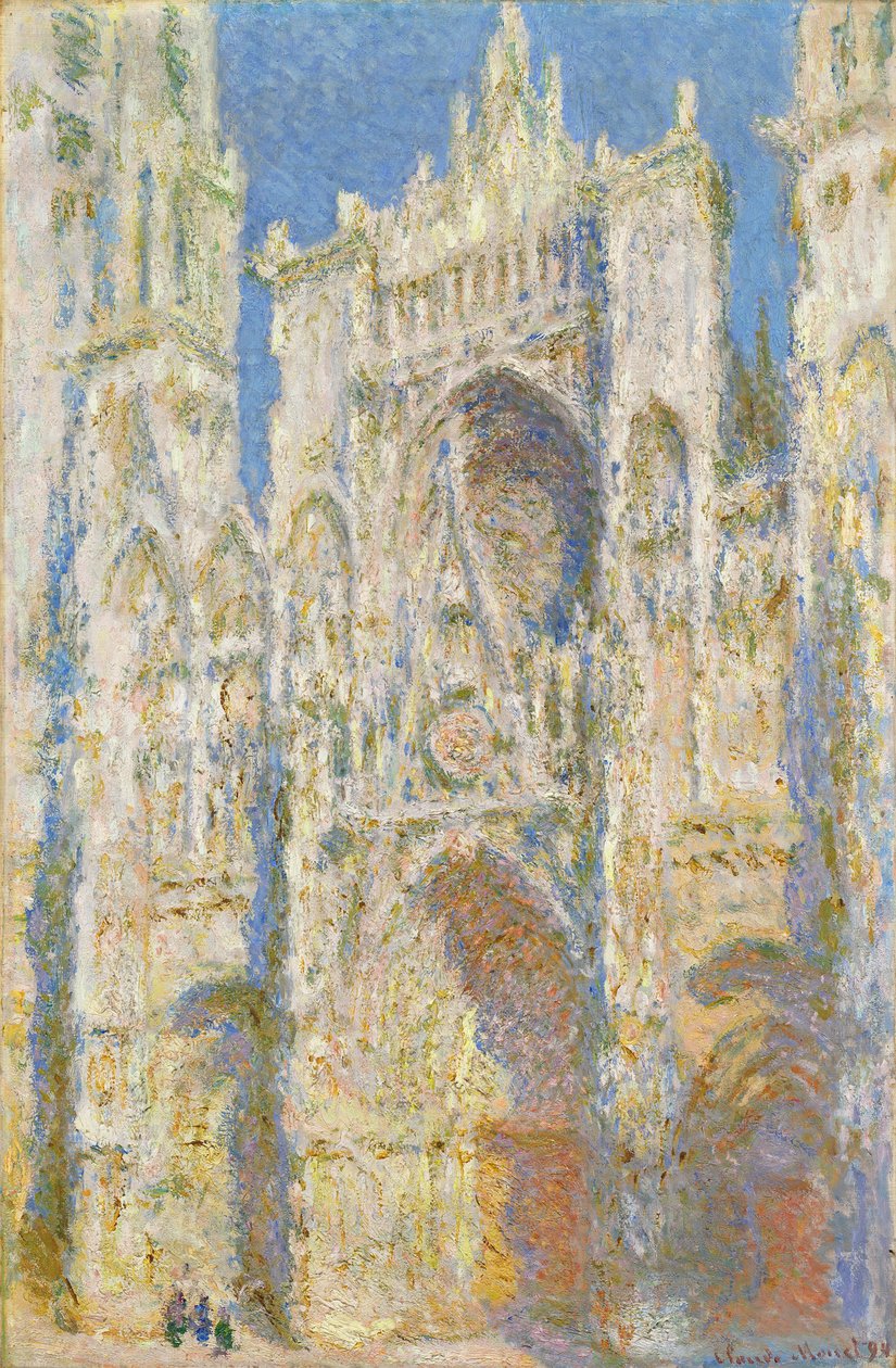 Rouen katedrális, nyugati homlokzat, napfény alkotó: Claude Monet