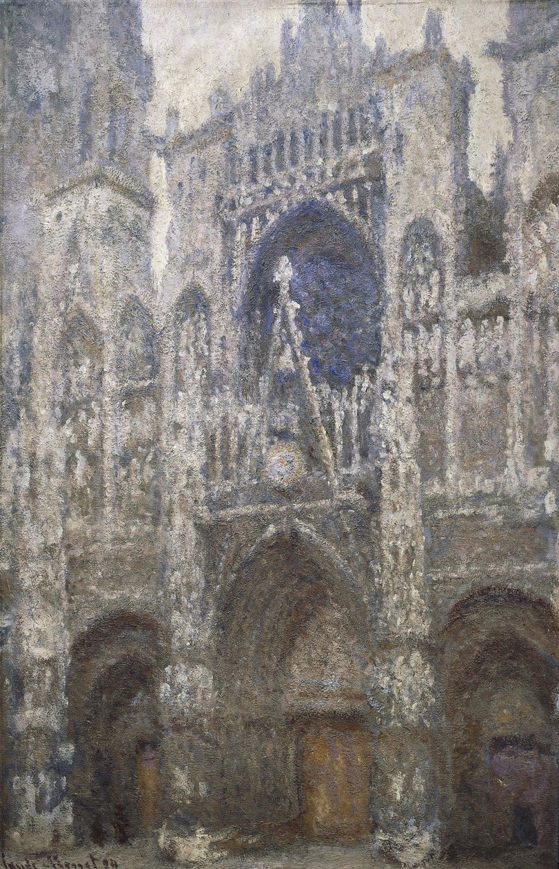 Roueni székesegyház, nyugati portál, Harmónia szürkében, 1894 alkotó: Claude Monet