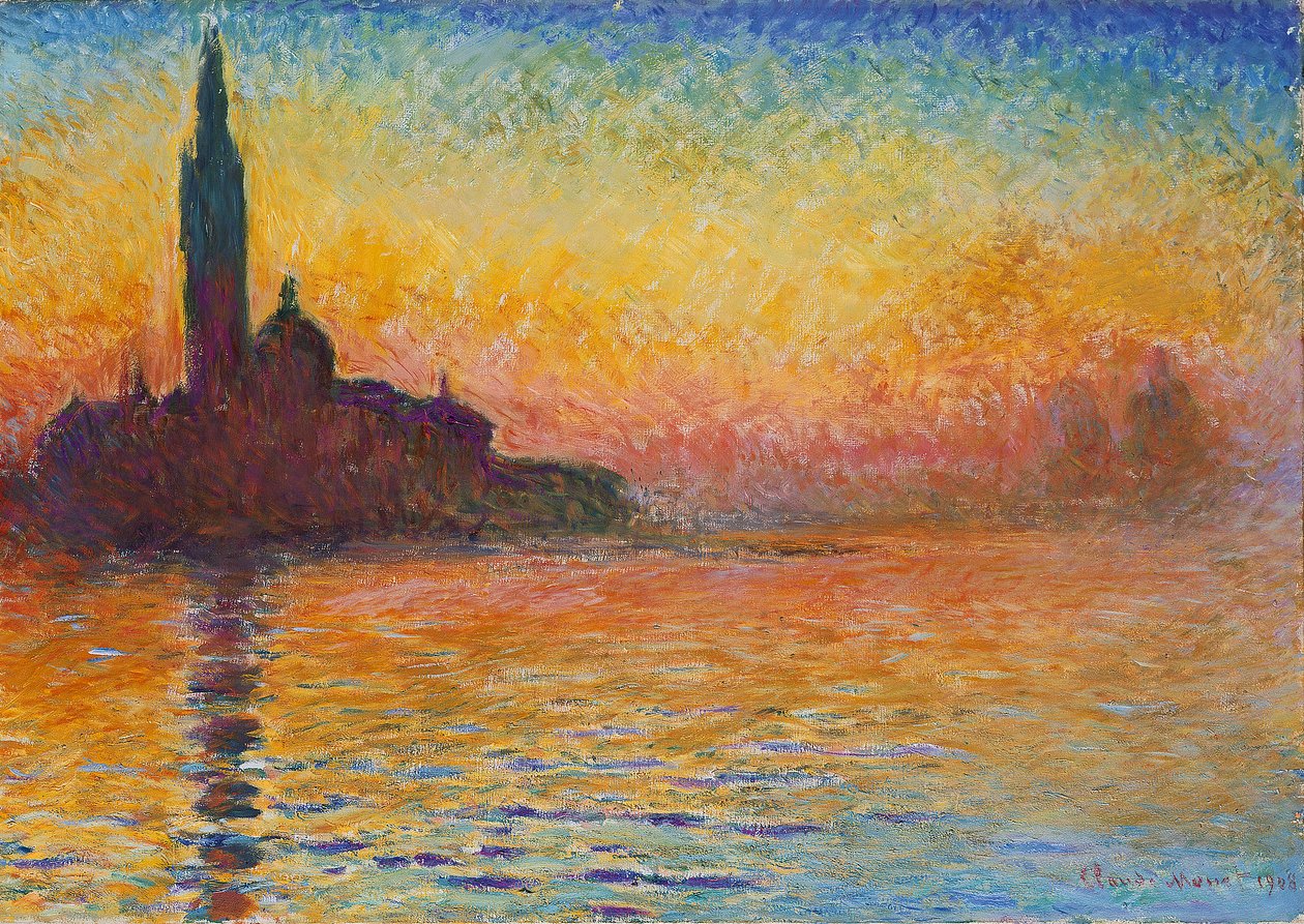 San Giorgio Maggiore szürkületben alkotó: Claude Monet