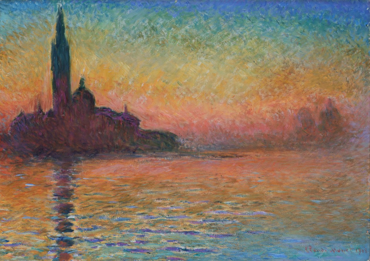 „San Giorgio Maggiore a szürkületben”, 1908 alkotó: Claude Monet