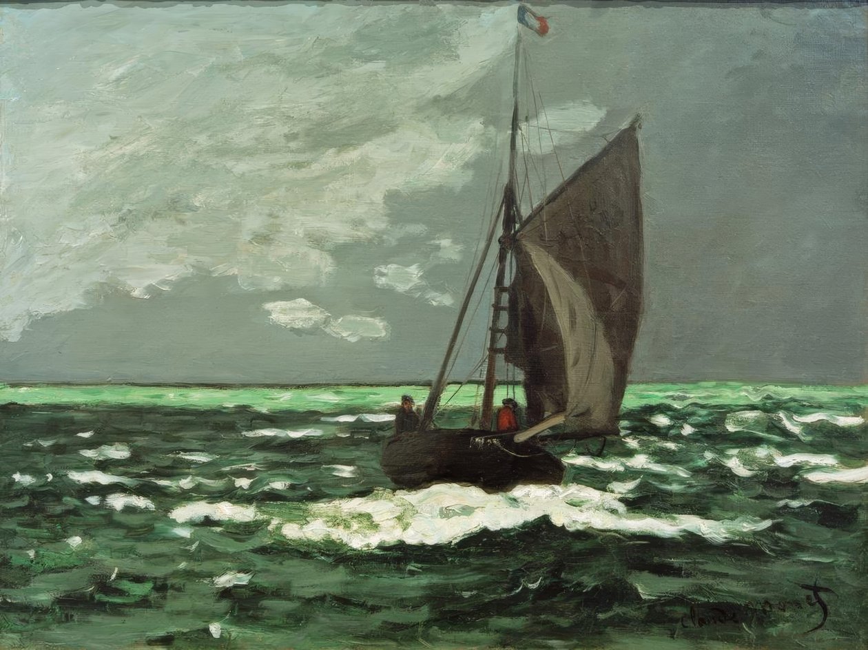 Tengeri táj: Vihar alkotó: Claude Monet