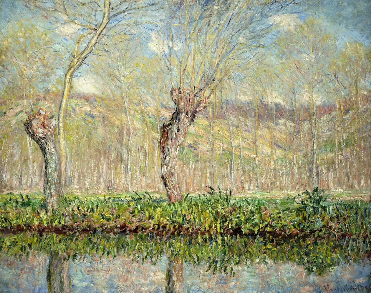 Tavasz, az Epte határa; Tavasz, az Epte határa, 1885 alkotó: Claude Monet