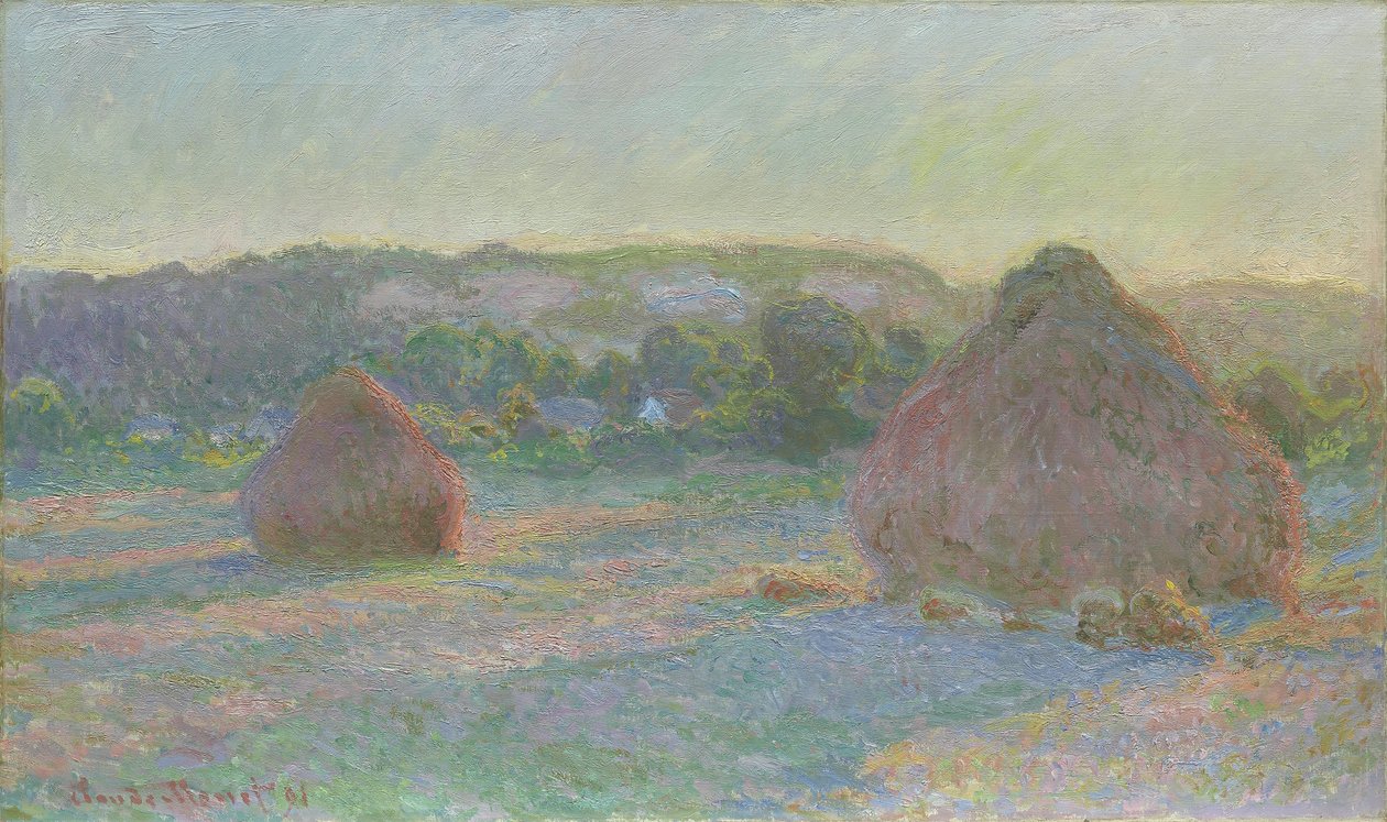 Búzahalmok, nyár vége, 1890-91 alkotó: Claude Monet