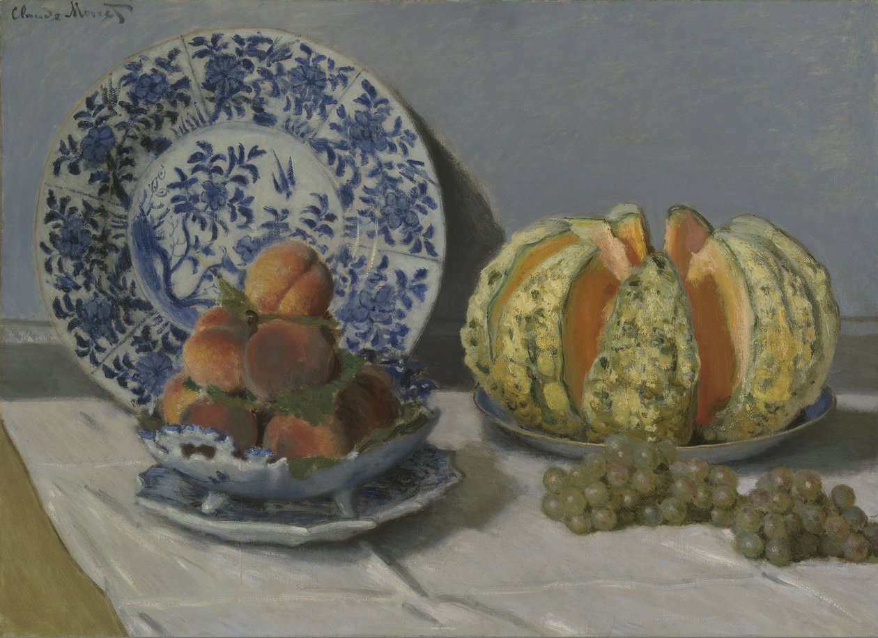 Csendélet dinnyével alkotó: Claude Monet