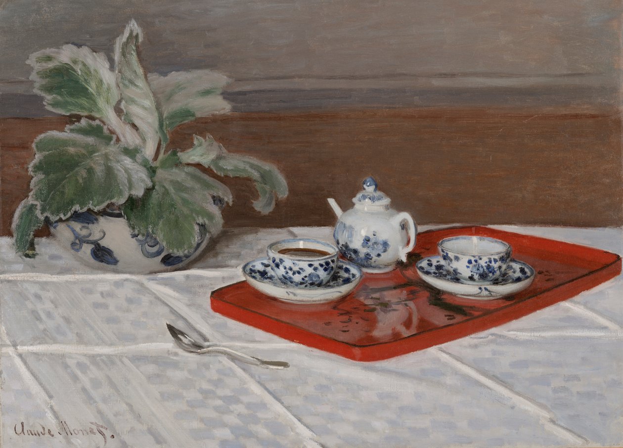 Csendélet, Teaszolgáltatás alkotó: Claude Monet