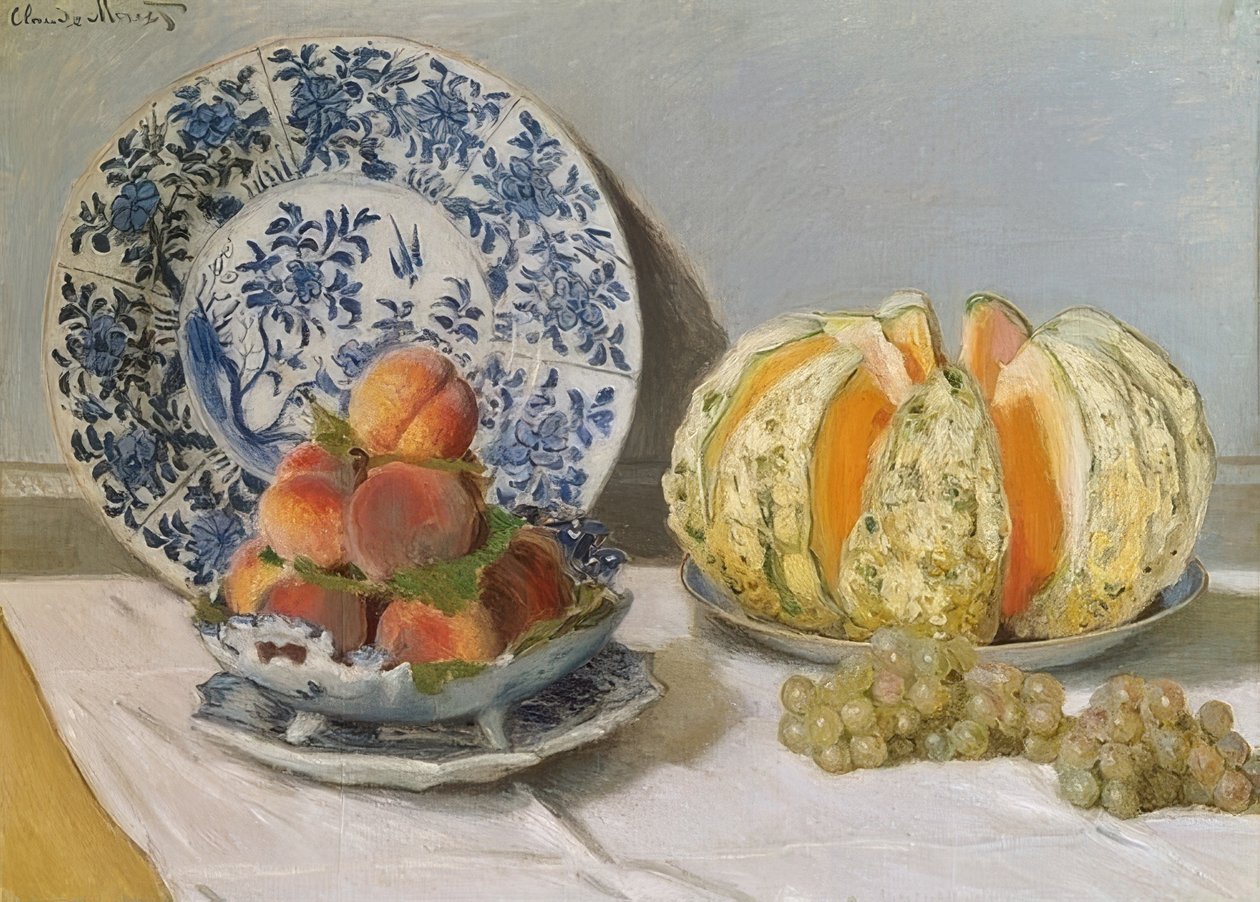 Csendélet dinnyével. 1872 alkotó: Claude Monet