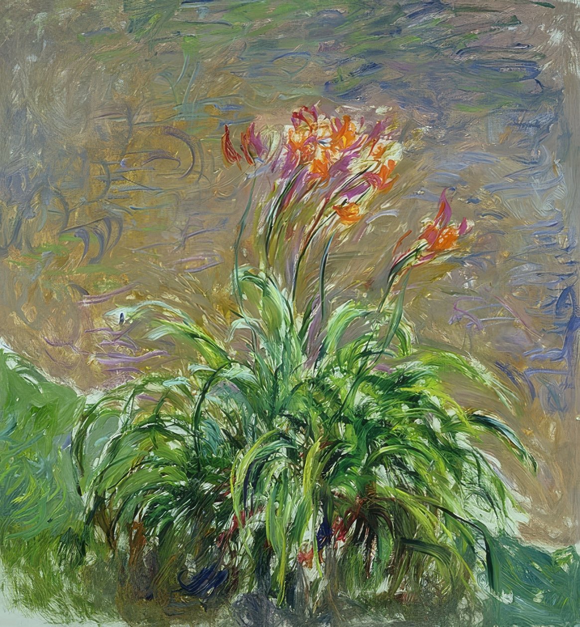 Taglilien (The Daylilies). 1914-17 alkotó: Claude Monet