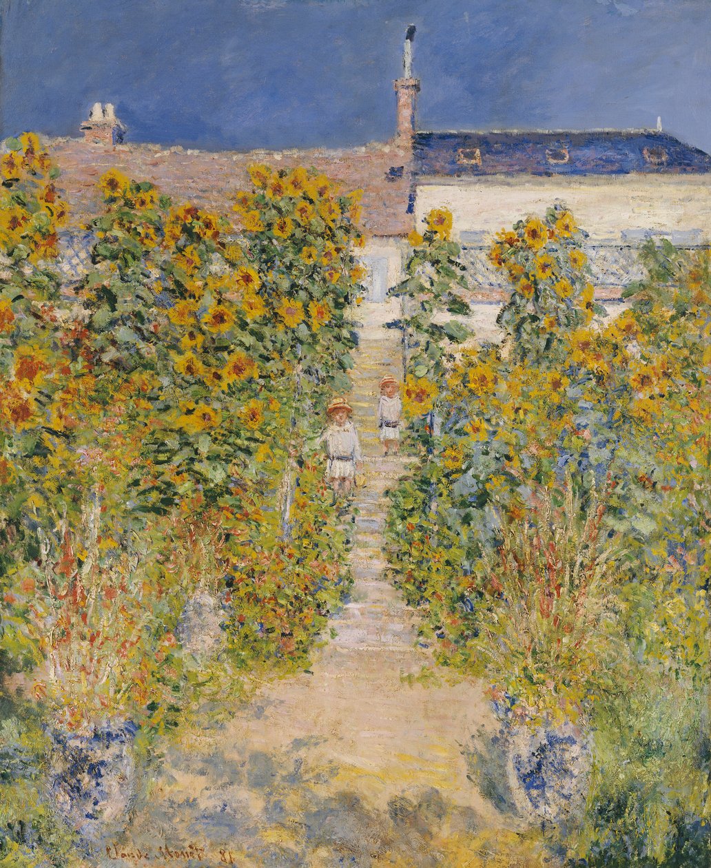 A művész kertje Vetheuilben alkotó: Claude Monet