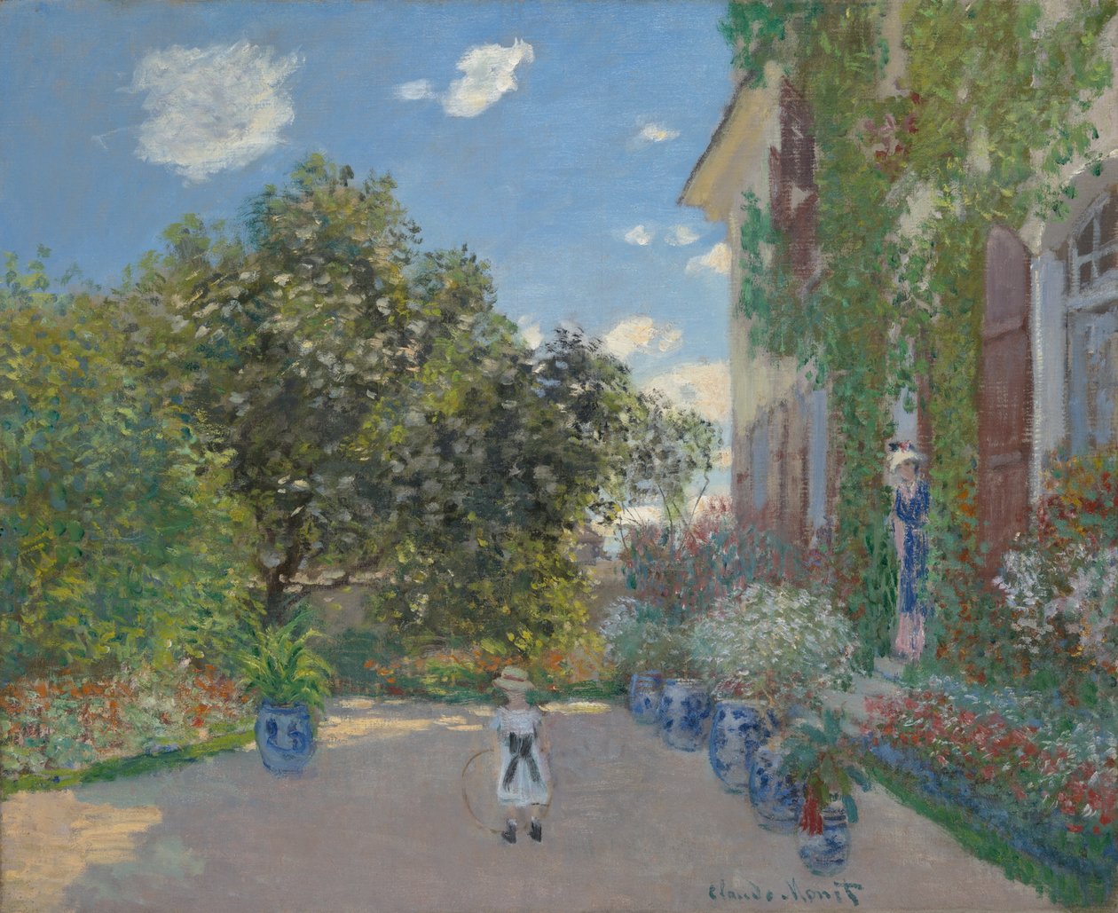 A művész háza Argenteuil-ben alkotó: Claude Monet