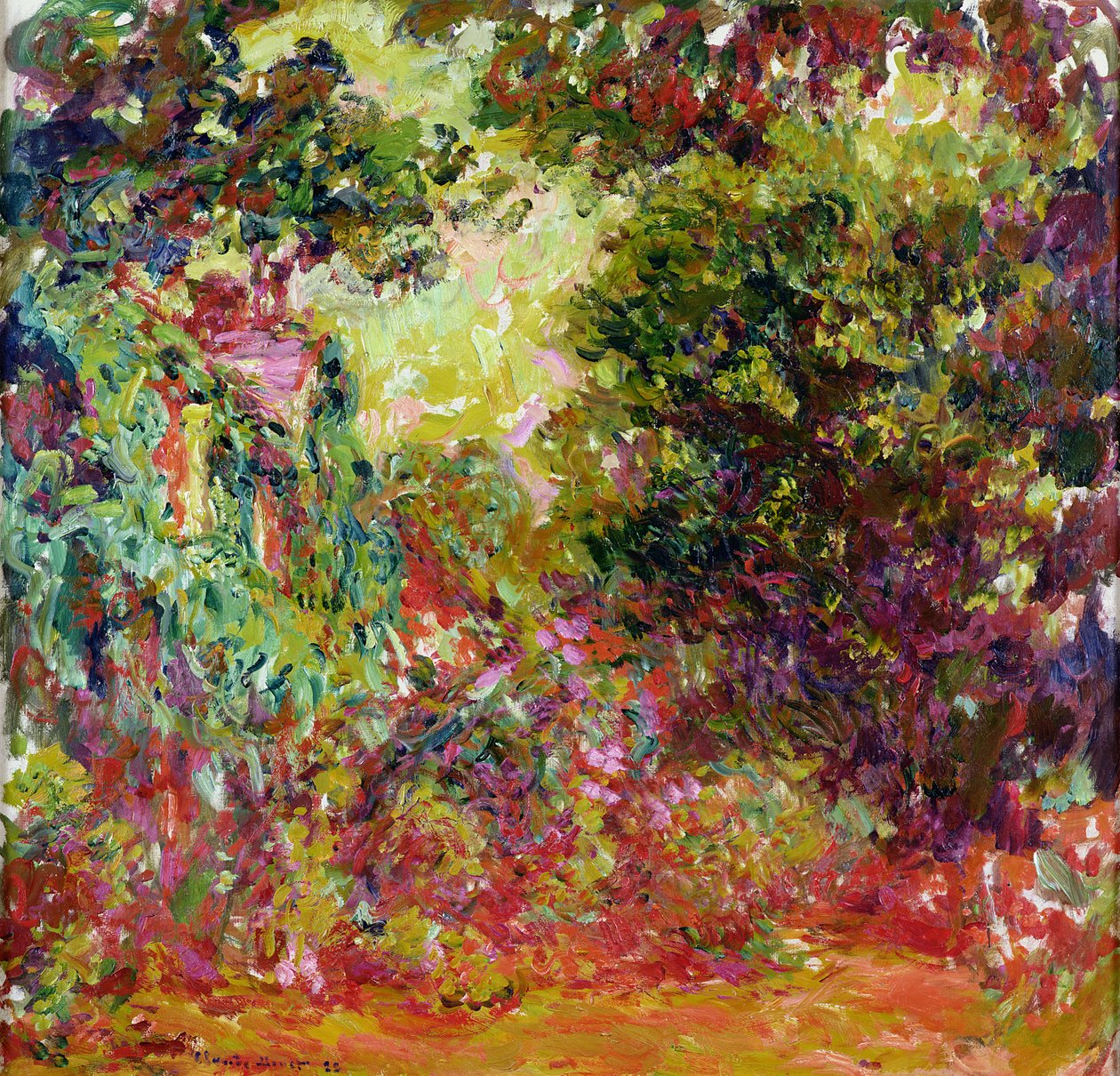 A Művészek Háza a Rózsakertből alkotó: Claude Monet