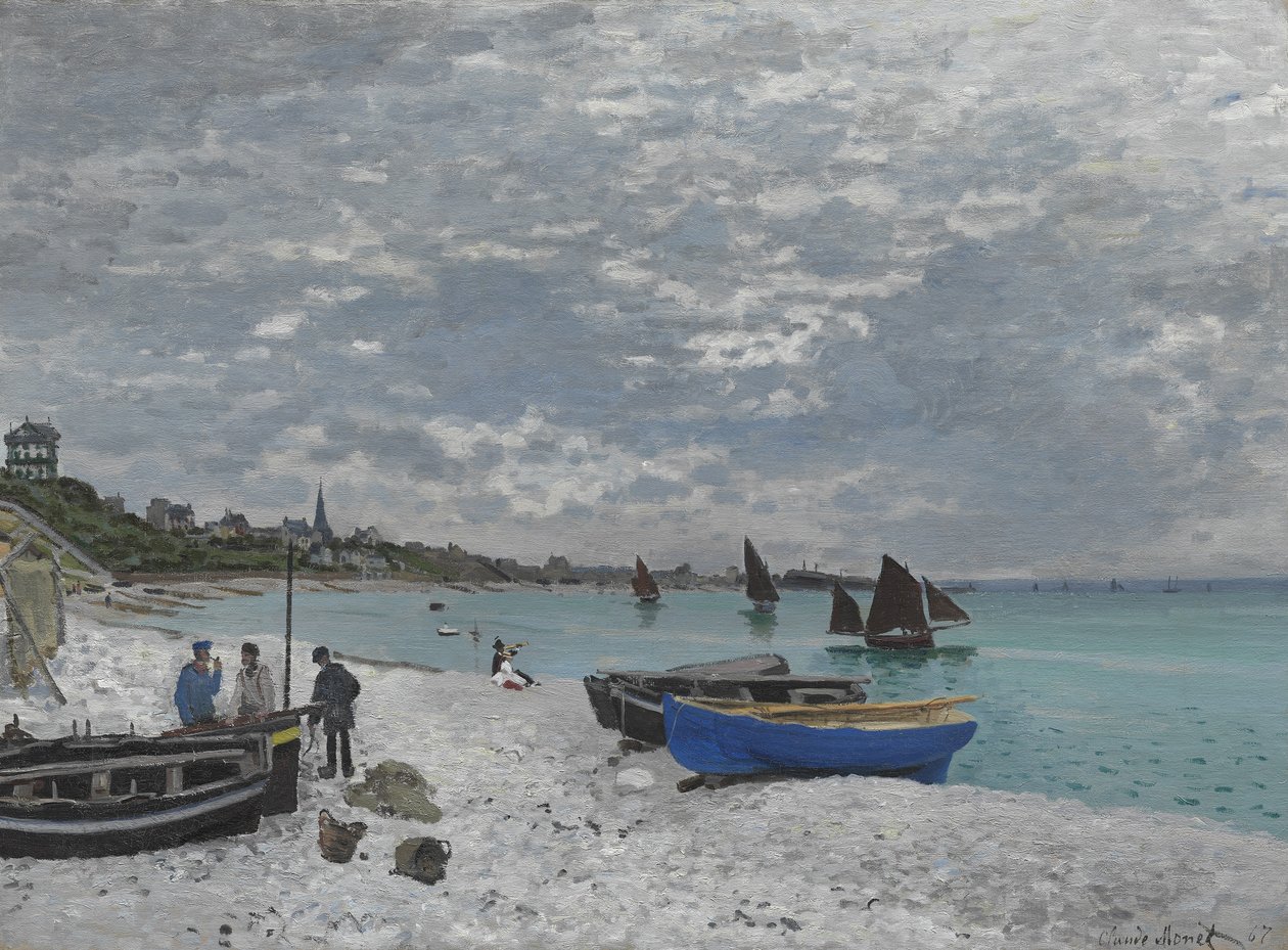 A Sainte-Adresse-i strand, 1867 alkotó: Claude Monet