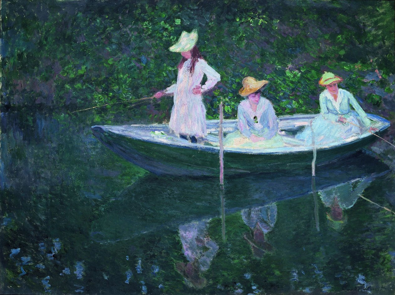 A hajó Giverny En norvégienne-nél alkotó: Claude Monet
