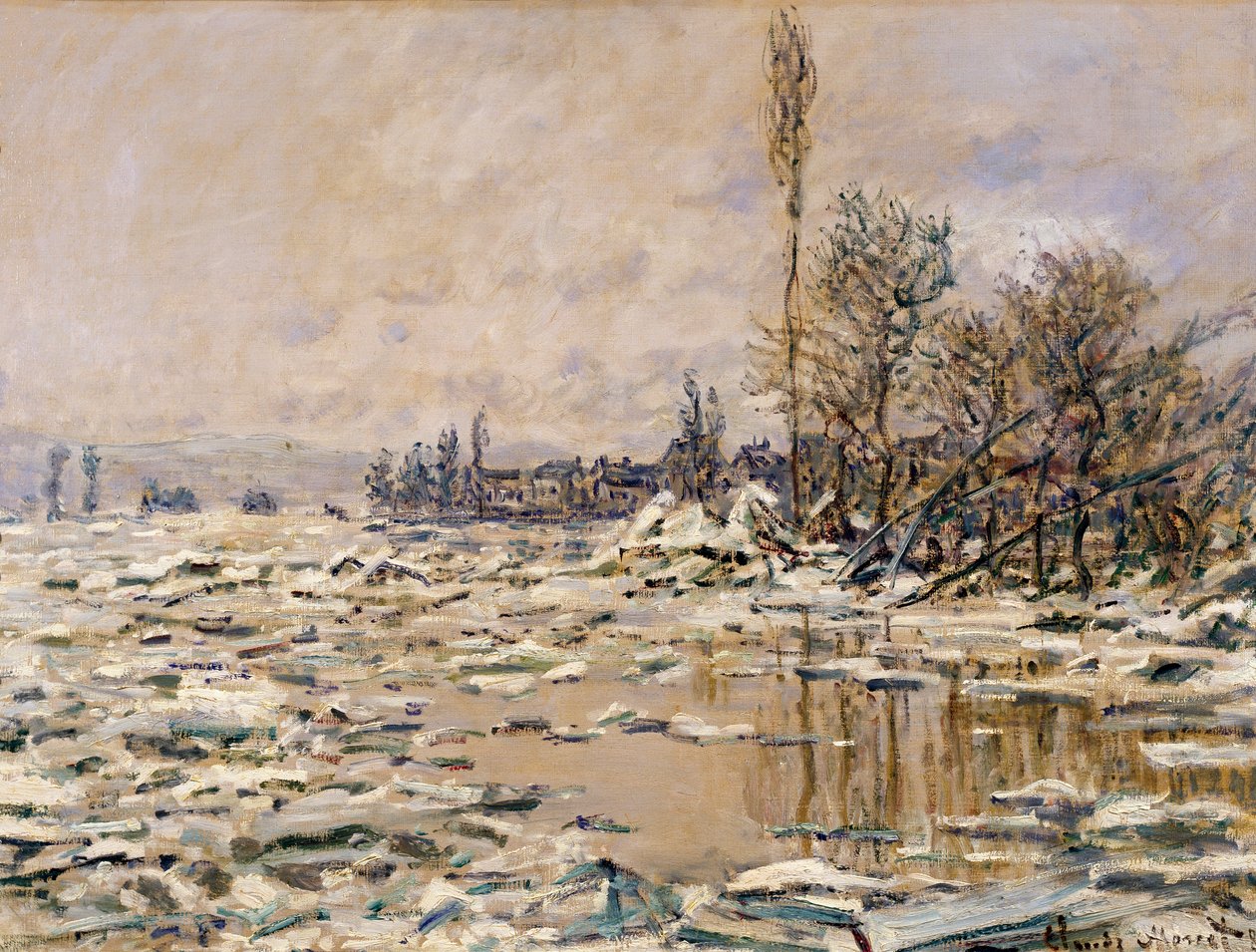 A jég szakadása alkotó: Claude Monet