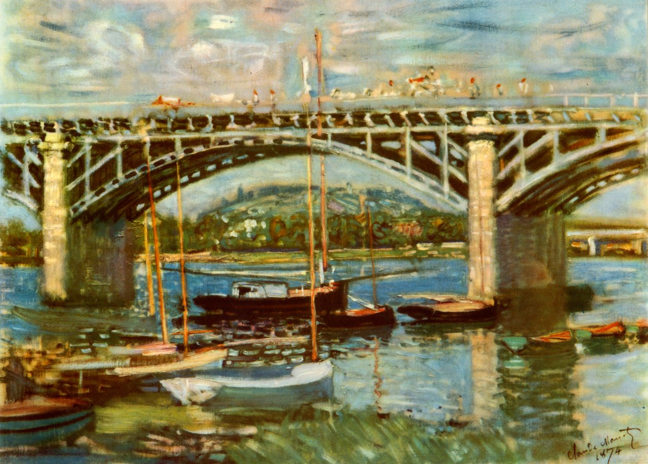 A Szajna hídja, Argenteuil, 1874, 1937. alkotó: Claude Monet