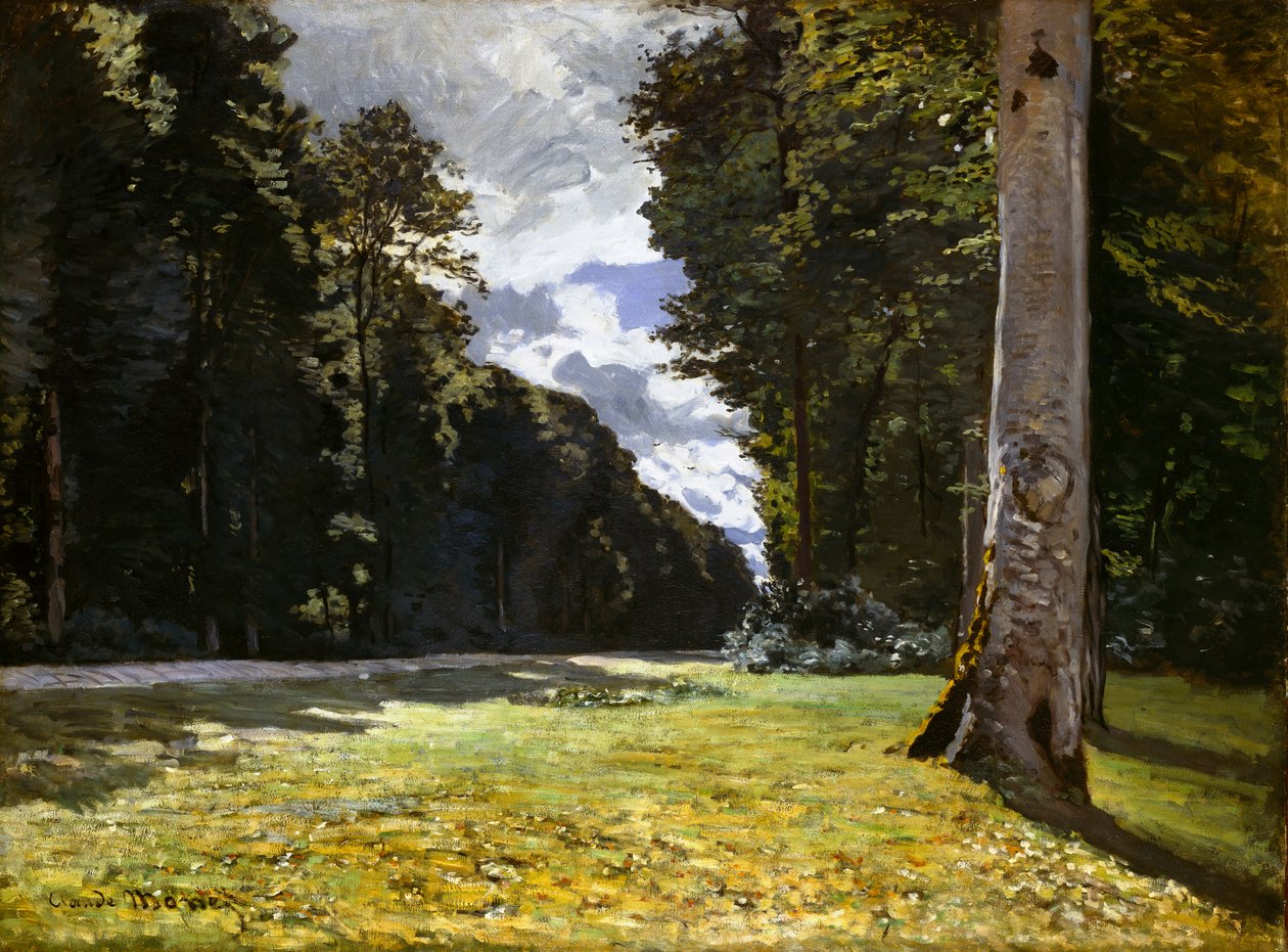 A Chailly út a fontainebleau-i erdőn keresztül alkotó: Claude Monet