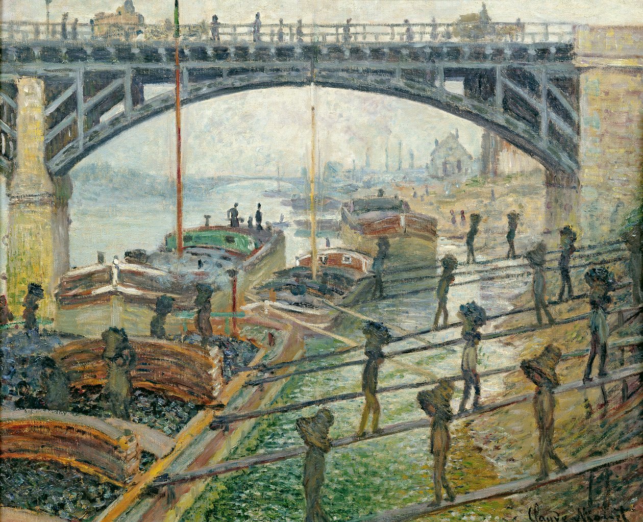 A szénmunkások alkotó: Claude Monet
