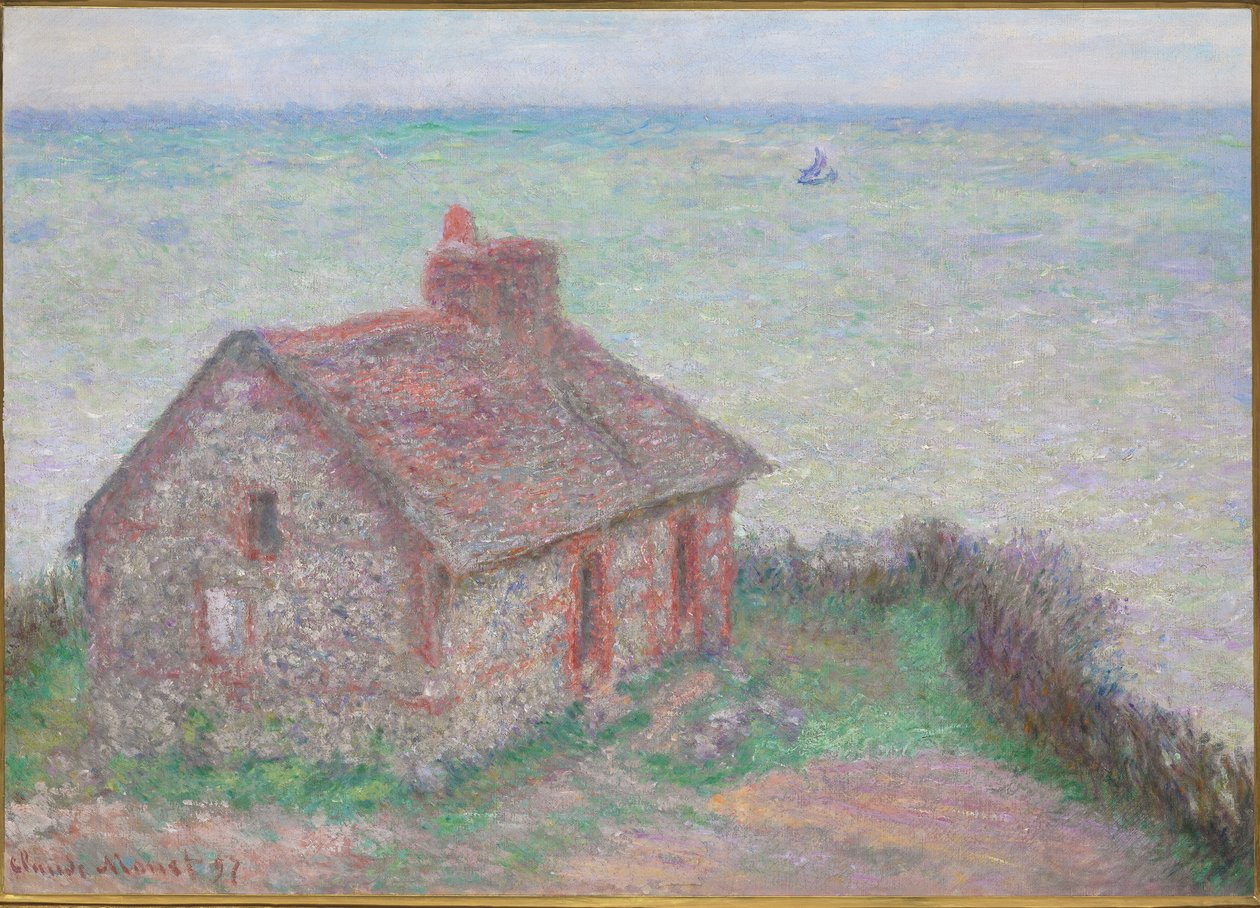A vámház, Rózsaszín effektus, 1897 alkotó: Claude Monet