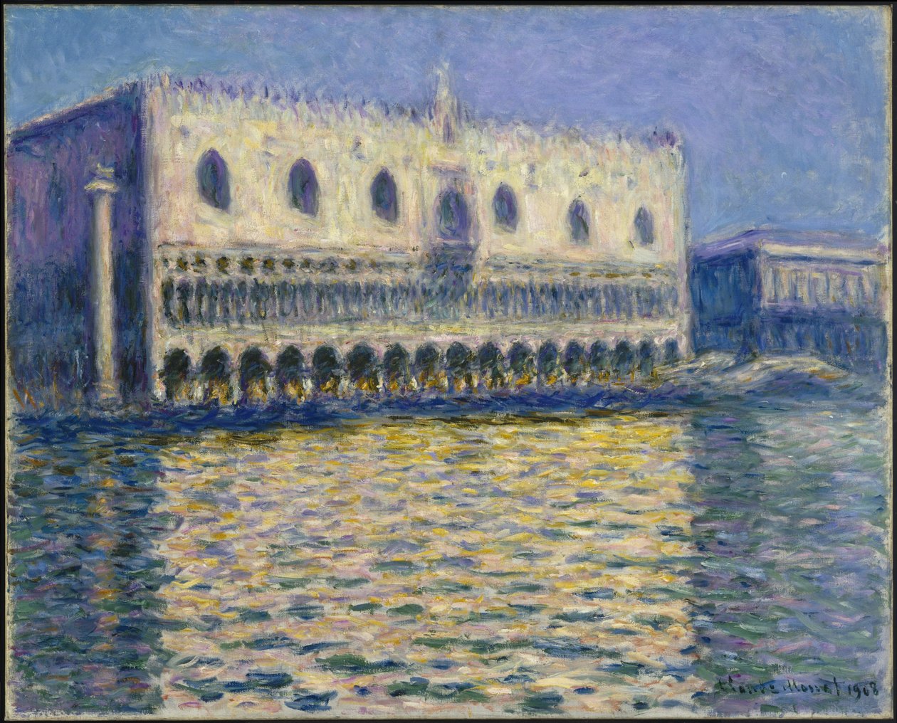 A Dózse-palota (A Dózse-palota) alkotó: Claude Monet