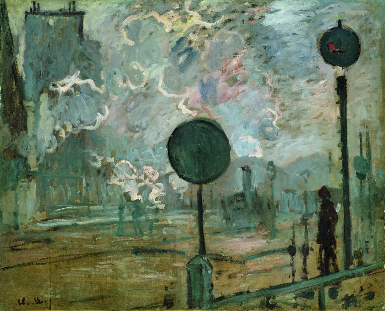 A Gare Saint Lazare Le Signal alkotó: Claude Monet