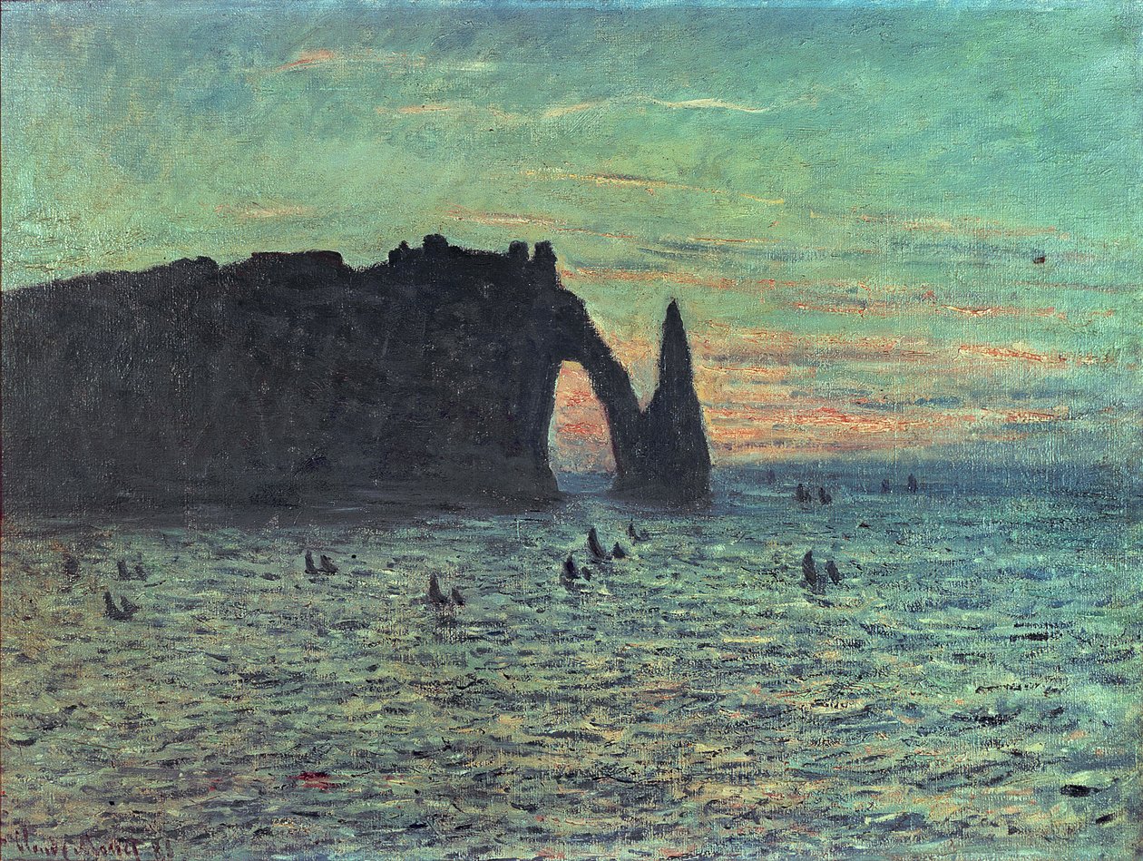 Az üreges tű Etretatban, 1883 alkotó: Claude Monet