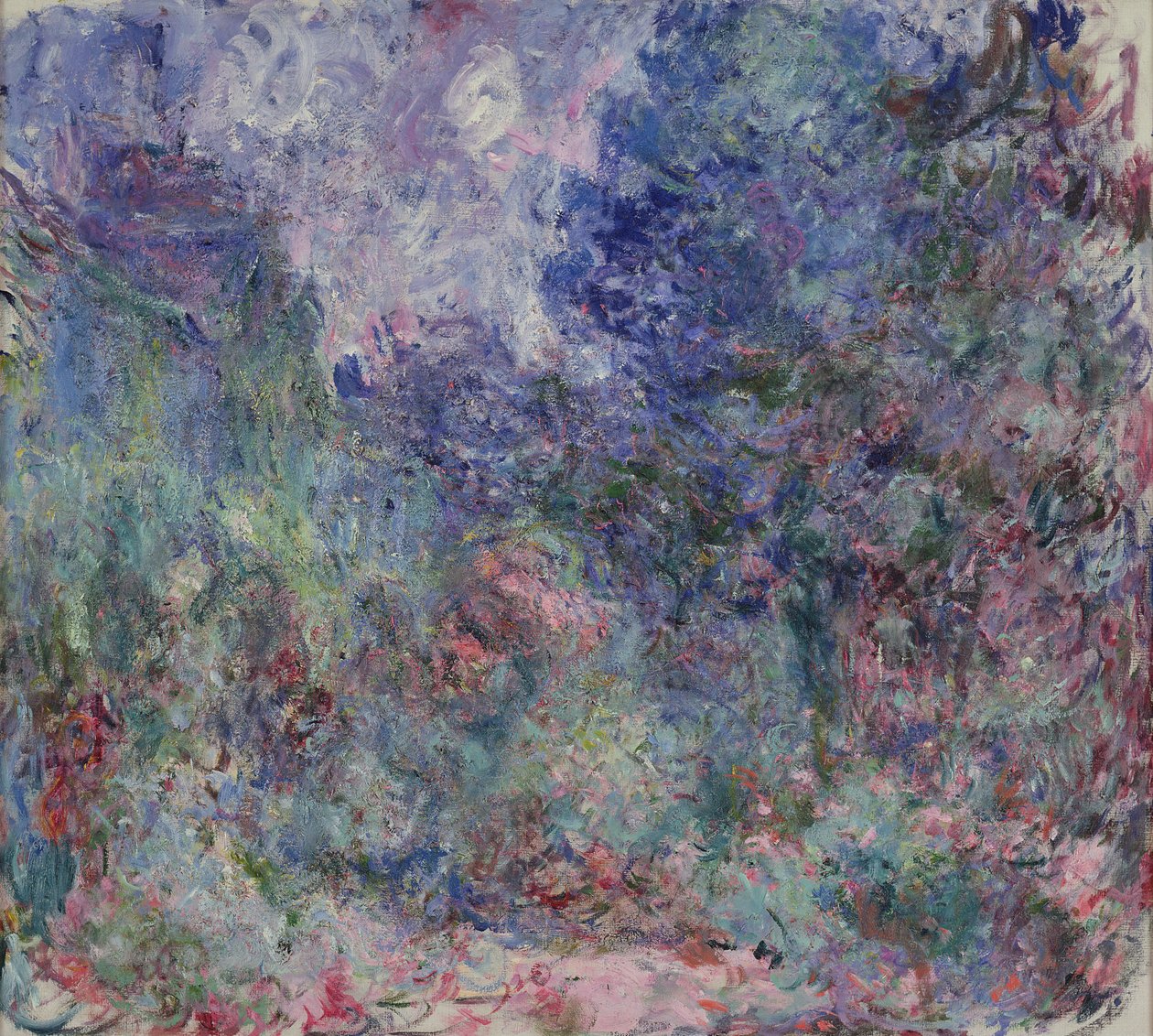 A Giverny-i ház a Rózsakert felől nézve, 1922-24 alkotó: Claude Monet