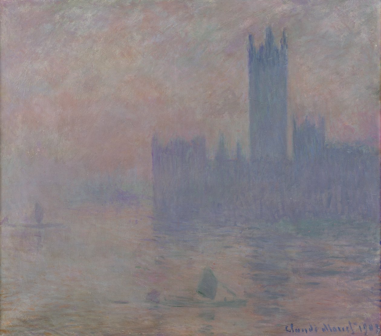 A Parlament háza, London, 1903 alkotó: Claude Monet